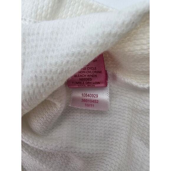 Victoria's Secret Pink 5th & Ocean Women's M KC Chiefs White Waffle Bling Shirt - Picture 7 of 13